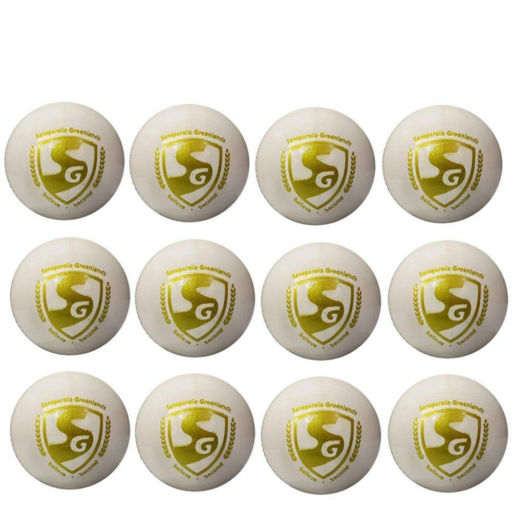SG Club™ White Leather Ball - Pack of 12