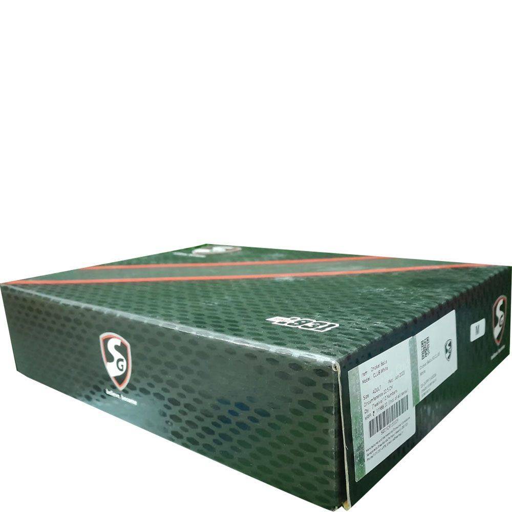 SG Club™ White Leather Ball - Pack of 12