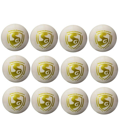 SG Club™ White Leather Ball - Pack of 12
