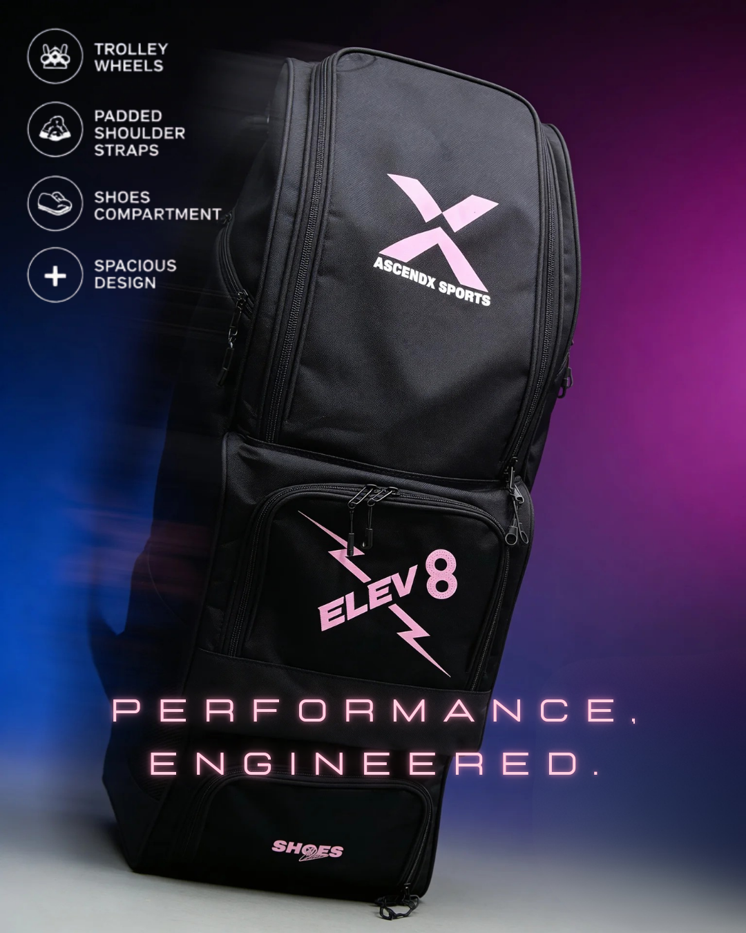 AscendX - Cricket Kit bag Elev8
