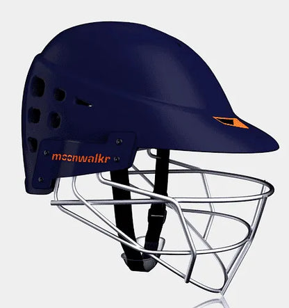 Moonwalkr Mind 2.0 cricket helmet side profile high-carbon steel grill