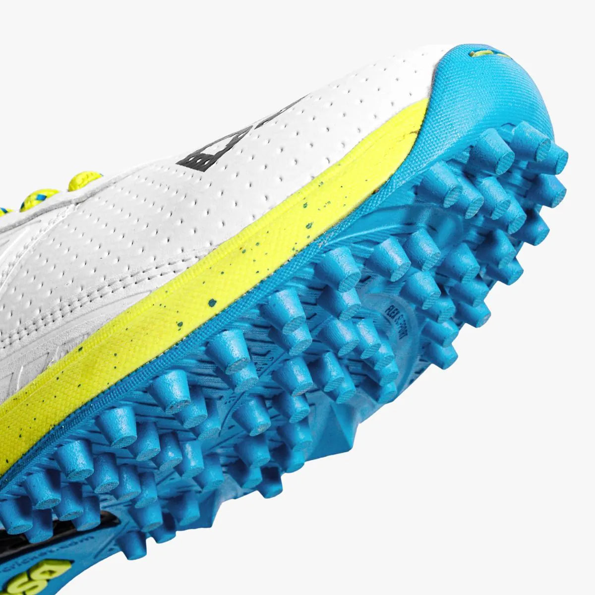 DSC Jaffa 22 Cricket Shoes (White/Lime Yellow)