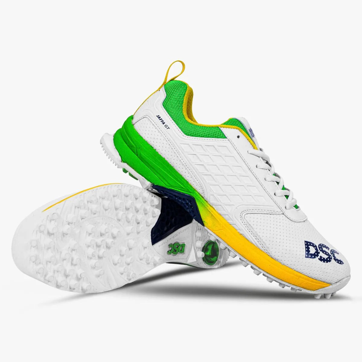 DSC Jaffa GT Cricket Shoes (Yellow/Green)